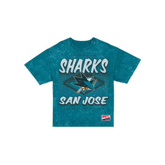 San Jose Sharks Throwback Classic Women's T-Shirt - New Era Cap