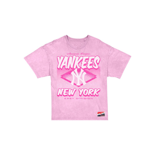 New York Yankees Throwback Women's Pink T-Shirt - New Era Cap
