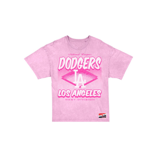 Los Angeles Dodgers Throwback Women's Pink T-Shirt - New Era Cap
