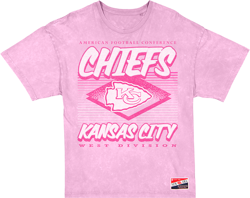 Kansas City Chiefs Throwback Women's Pink T-Shirt