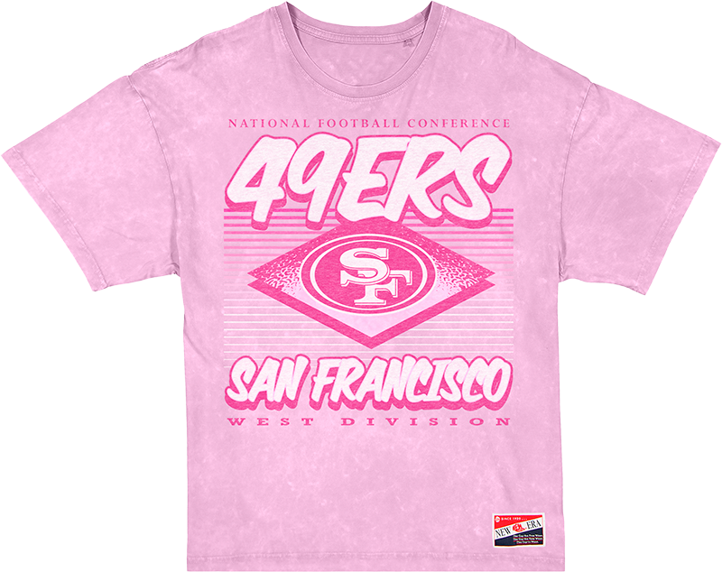 San Francisco 49ers Throwback Women's Pink T-Shirt