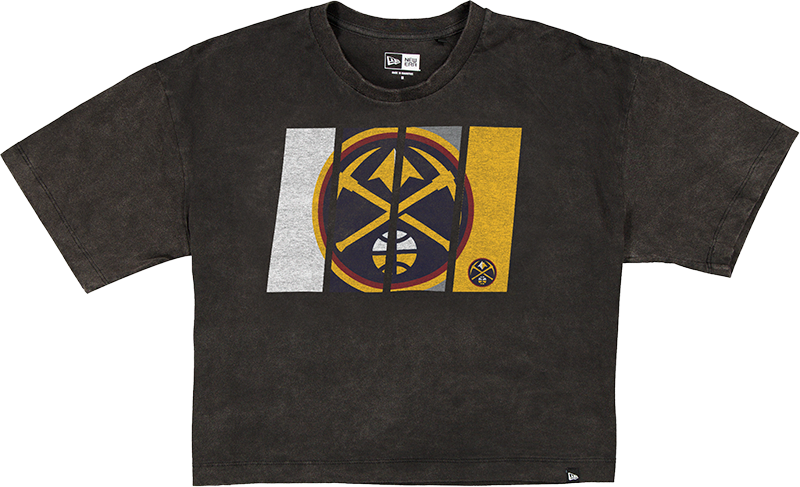 Denver Nuggets Sport Night Black Cropped Women's T-Shirt