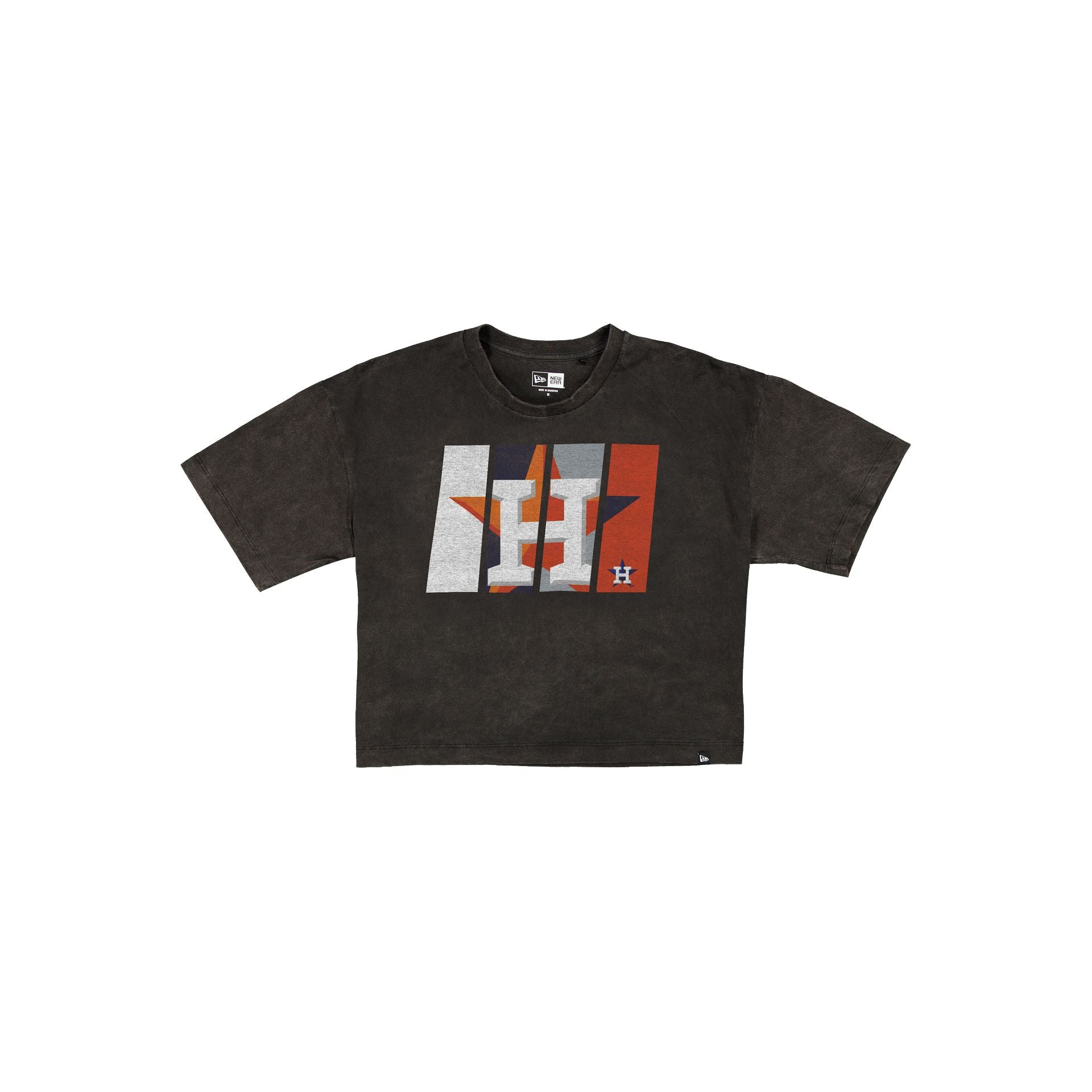 Houston Astros Sport Night Black Cropped Women's T-Shirt