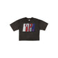 Philadelphia Phillies Sport Night Black Cropped Women's T-Shirt