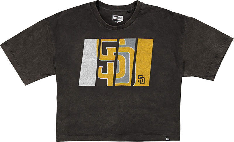 San Diego Padres Sport Night Black Cropped Women's T-Shirt