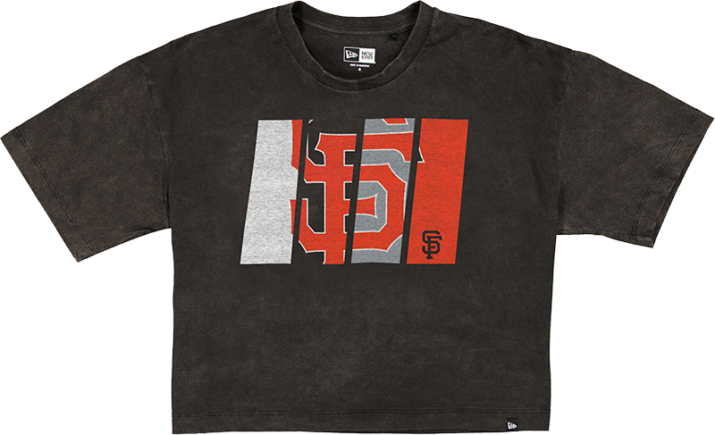 San Francisco Giants Sport Night Black Cropped Women's T-Shirt