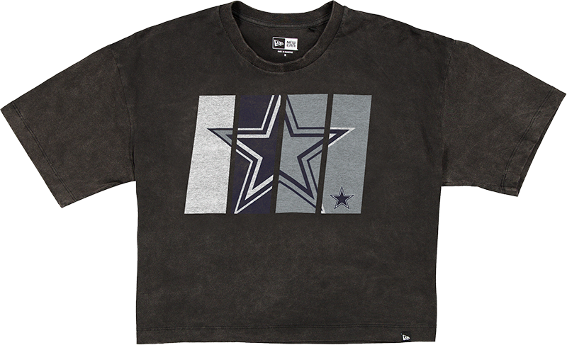 Dallas Cowboys Sport Night Black Cropped Women's T-Shirt