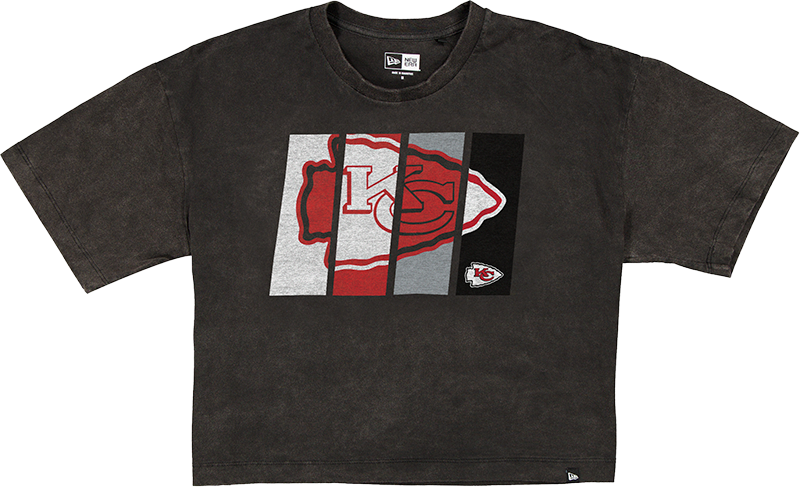 Kansas City Chiefs Sport Night Black Cropped Women's T-Shirt