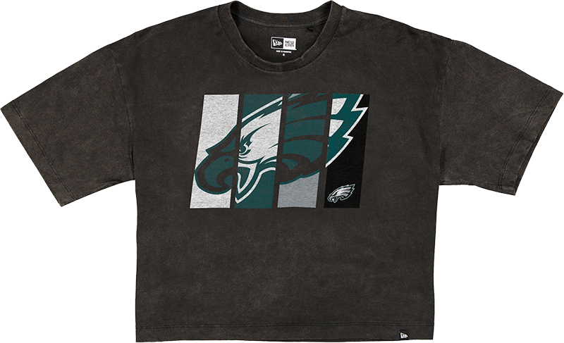 Philadelphia Eagles Sport Night Black Cropped Women's T-Shirt