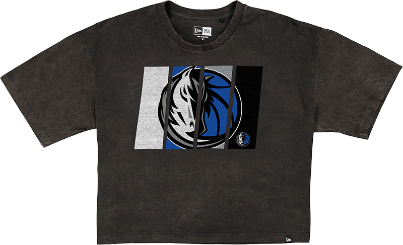 Dallas Mavericks Sport Night Black Cropped Women's T-Shirt