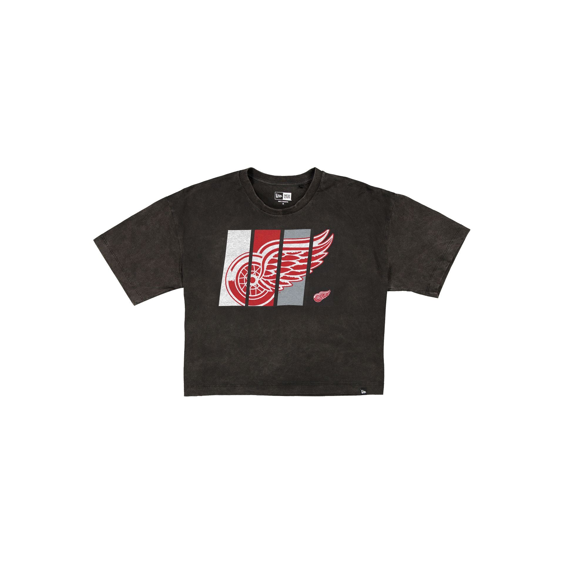 Detroit Red Wings Sport Night Black Cropped Women's T-Shirt