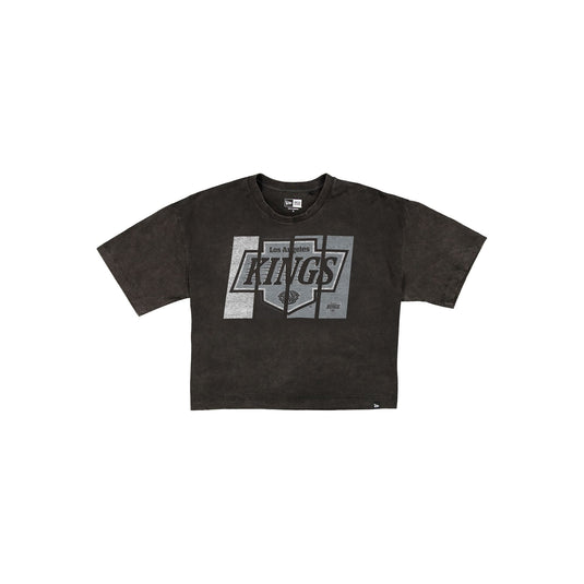 Los Angeles Kings Sport Night Black Cropped Women's T-Shirt - New Era Cap