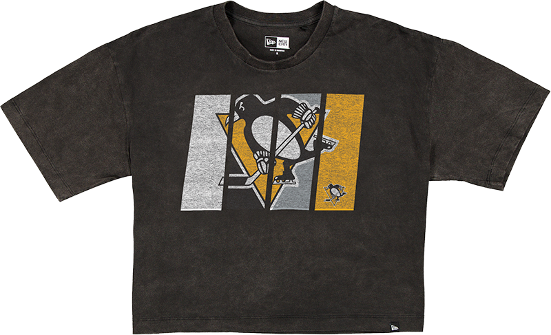 Pittsburgh Penguins Sport Night Black Cropped Women's T-Shirt