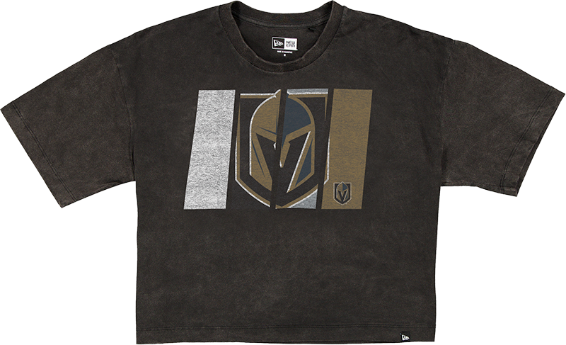 Vegas Golden Knights Sport Night Black Cropped Women's T-Shirt