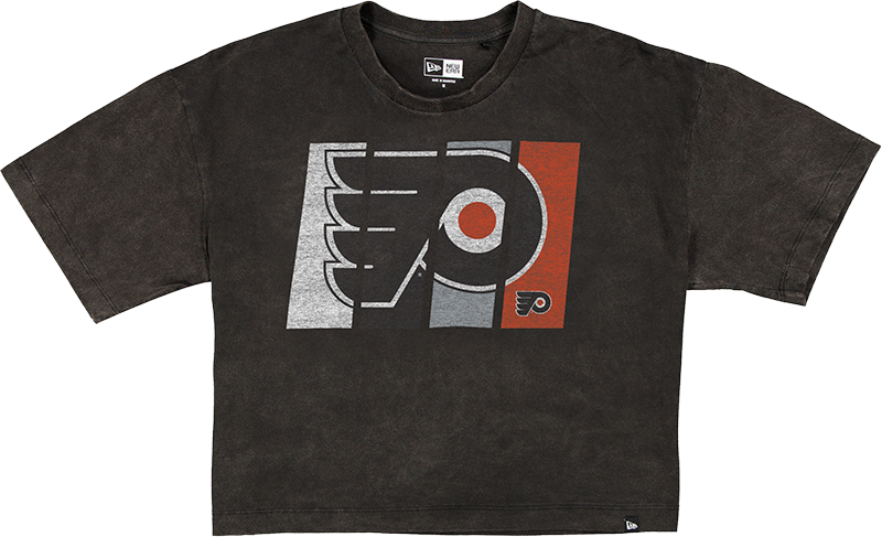 Philadelphia Flyers Sport Night Black Cropped Women's T-Shirt