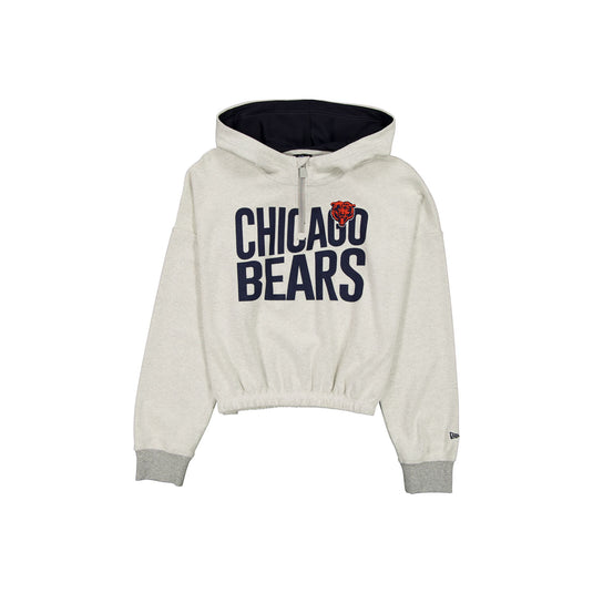 Chicago Bears Sport Night Heather Gray Women's Hoodie - New Era Cap