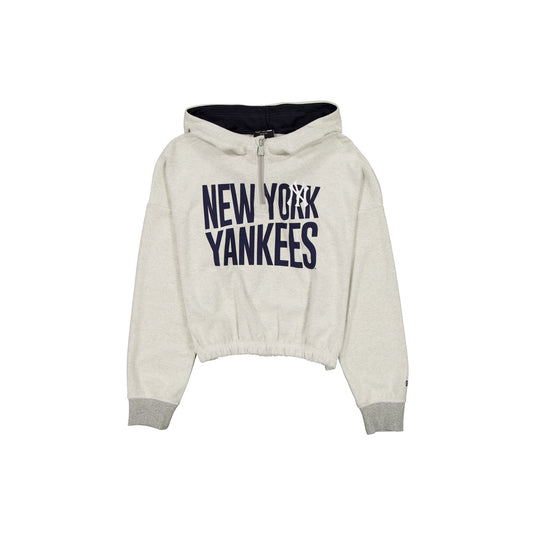 New York Yankees Sport Night Heather Gray Women's Hoodie - New Era Cap