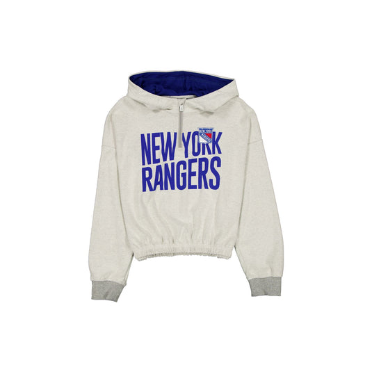 New York Rangers Sport Night Heather Gray Women's Hoodie - New Era Cap