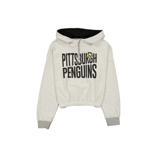 Pittsburgh Penguins Sport Night Heather Gray Women's Hoodie - New Era Cap