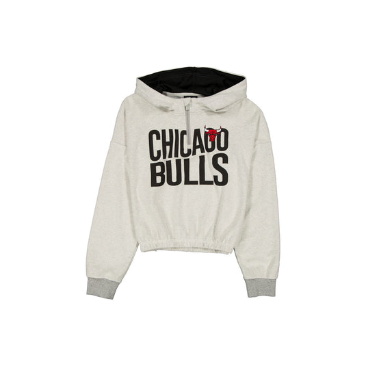 Chicago Bulls Sport Night Heather Gray Women's Hoodie - New Era Cap