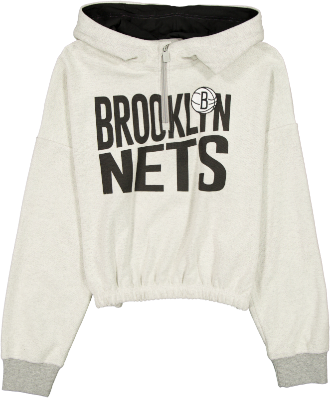 Brooklyn Nets Sport Night Heather Gray Women's Hoodie
