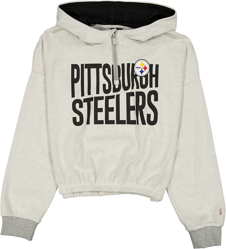 Pittsburgh Steelers Sport Night Heather Gray Women's Hoodie