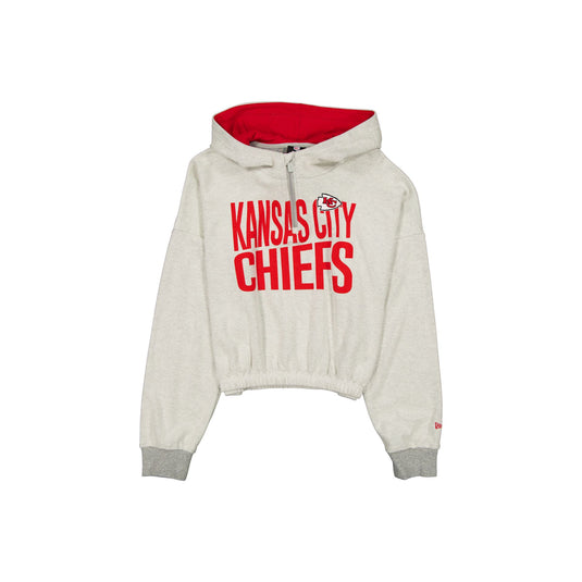Kansas City Chiefs Sport Night Heather Gray Women's Hoodie - New Era Cap