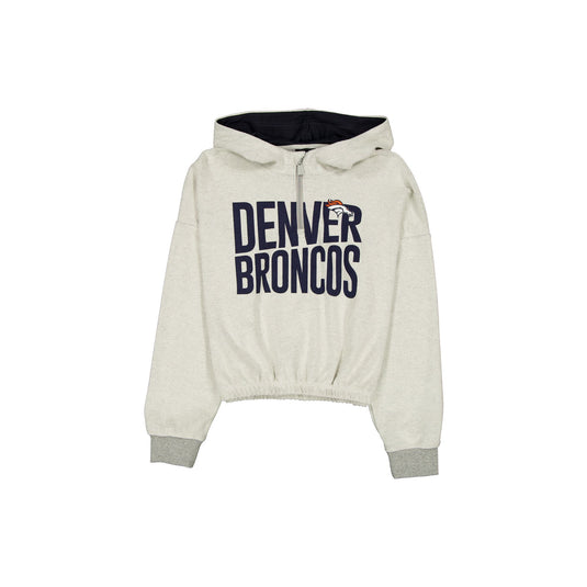 Denver Broncos Sport Night Heather Gray Women's Hoodie - New Era Cap