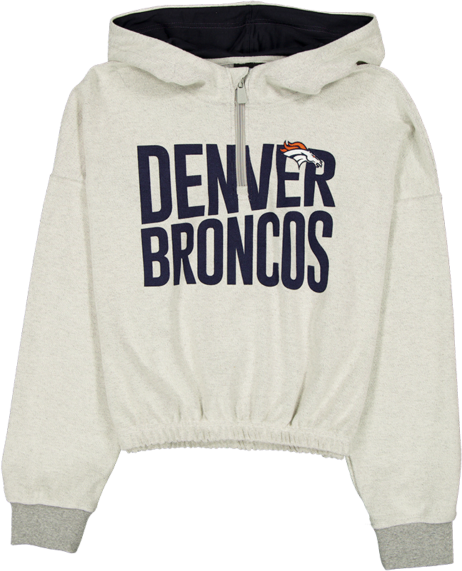 Denver Broncos Sport Night Heather Gray Women's Hoodie