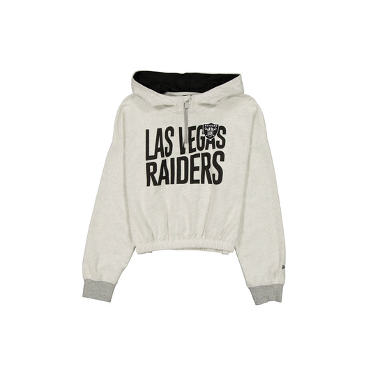 Las Vegas Raiders Sport Night Heather Gray Women's Hoodie - New Era Cap