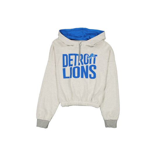 Detroit Lions Sport Night Heather Gray Women's Hoodie - New Era Cap