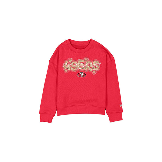San Francisco 49ers Flip Sequin Girls Crewneck - New Era Cap