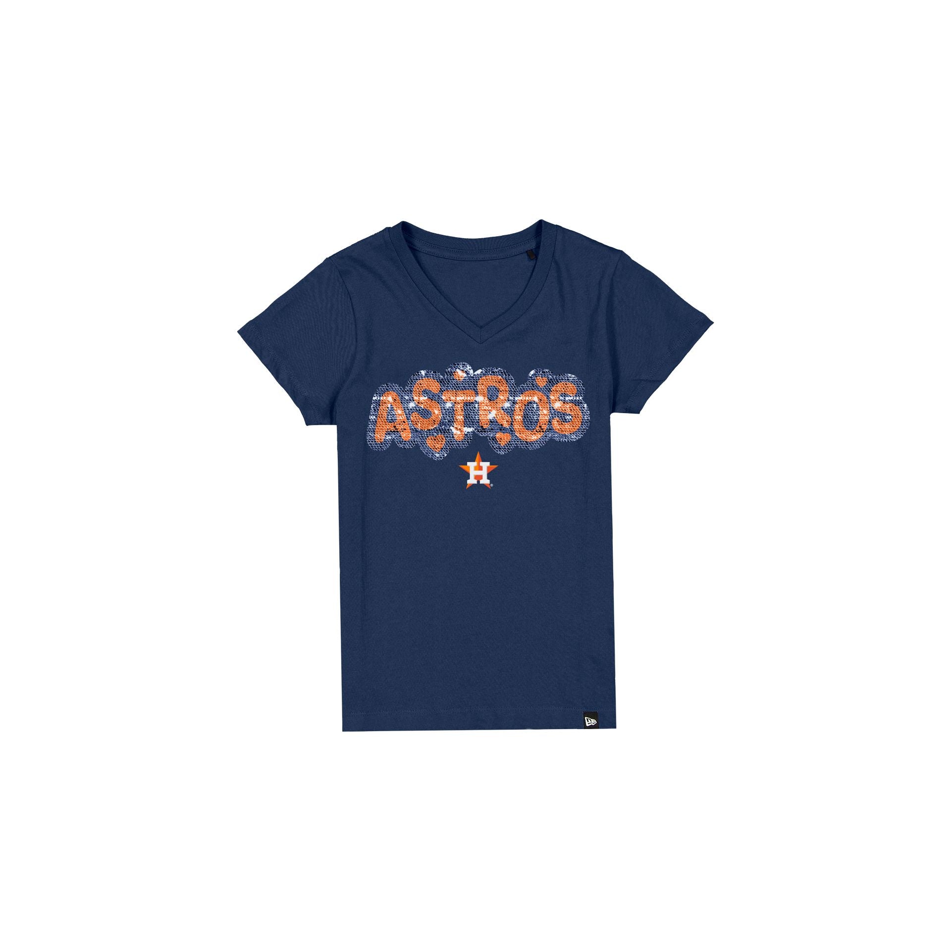 Houston Astros Flip Sequin Girls T-Shirt