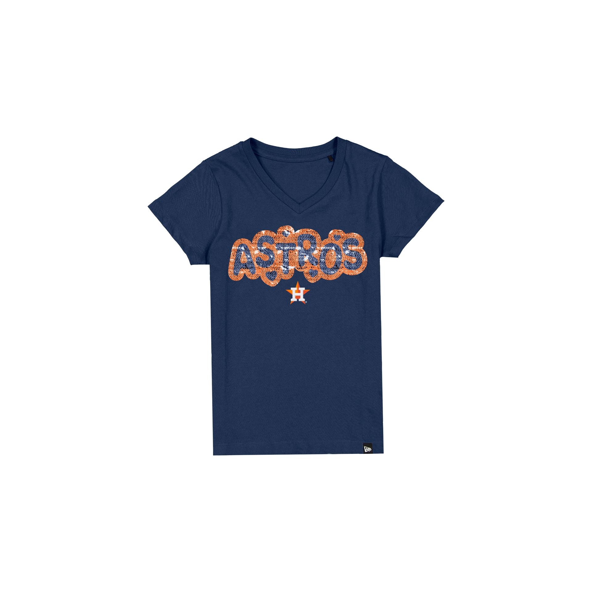 Houston Astros Flip Sequin Girls T-Shirt
