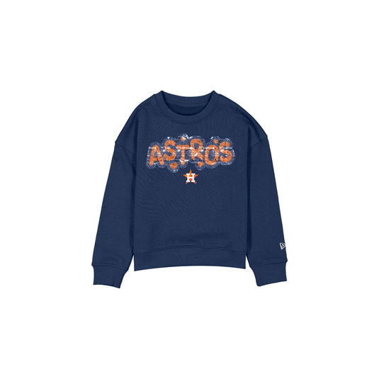 Houston Astros Flip Sequin Girls Crewneck - New Era Cap