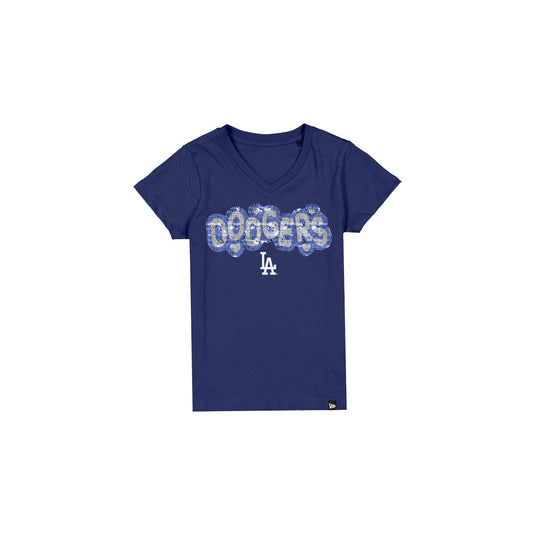 Los Angeles Dodgers Flip Sequin Girls T-Shirt - New Era Cap