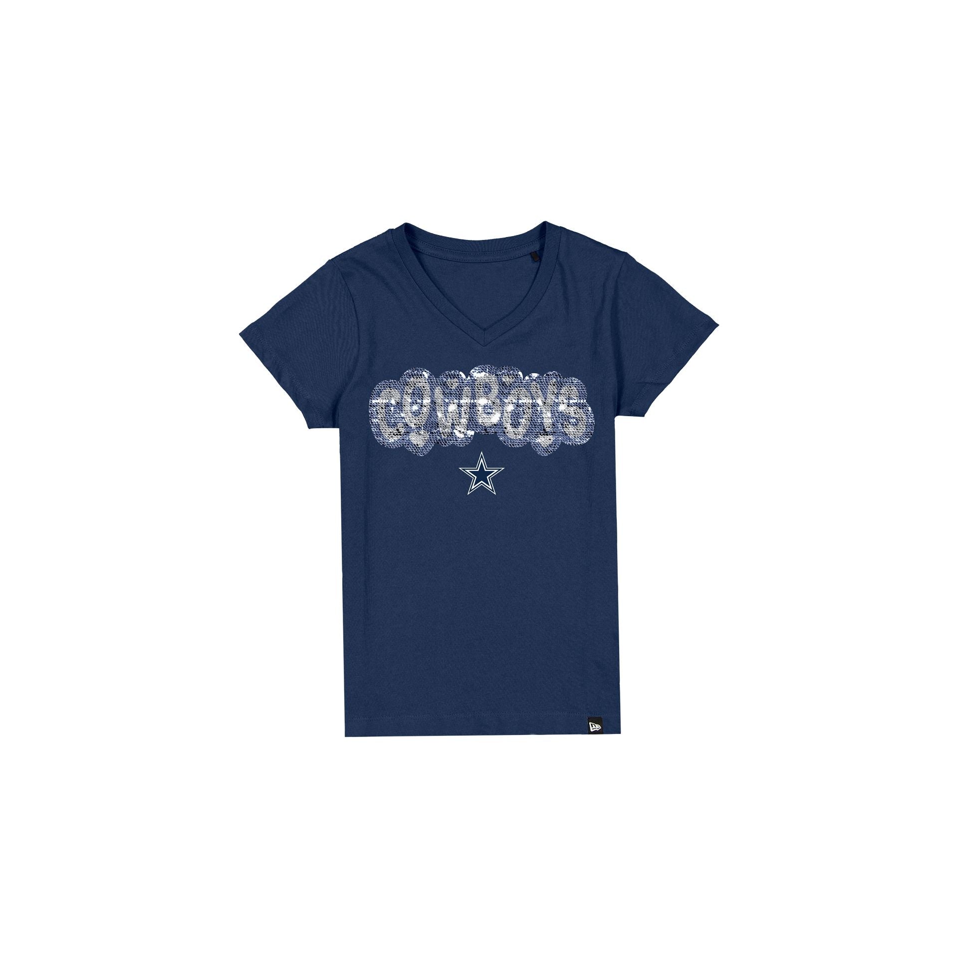 Dallas Cowboys Flip Sequin Girls T-Shirt