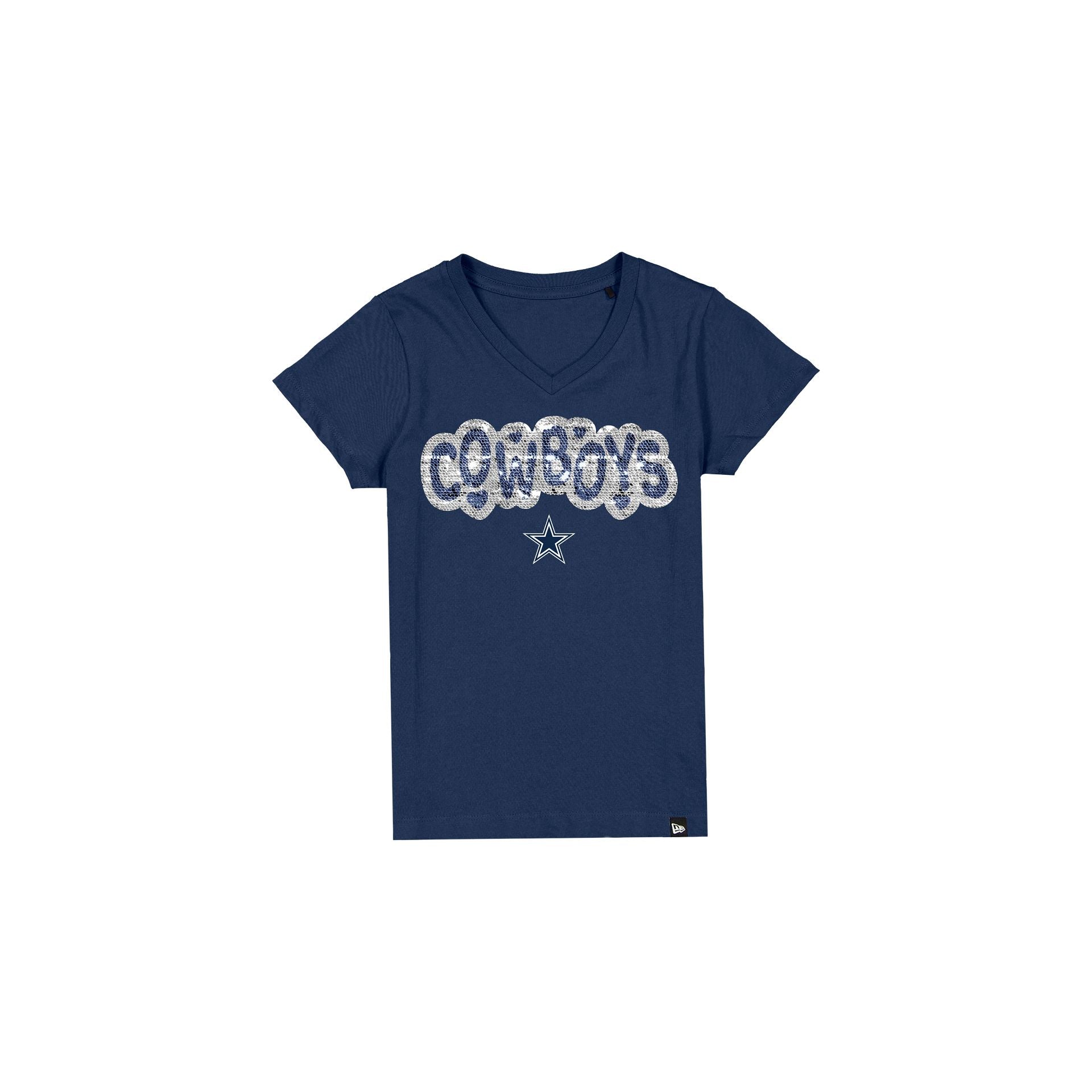 Dallas Cowboys Flip Sequin Girls T-Shirt