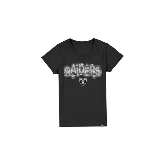 Las Vegas Raiders Flip Sequin Girls T-Shirt - New Era Cap