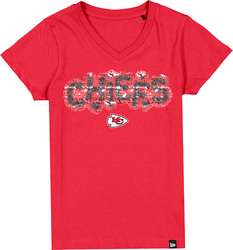 Kansas City Chiefs Flip Sequin Girls T-Shirt