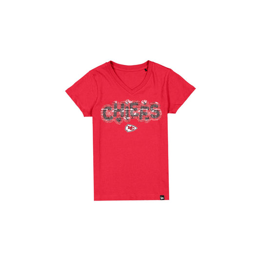Kansas City Chiefs Flip Sequin Girls T-Shirt - New Era Cap
