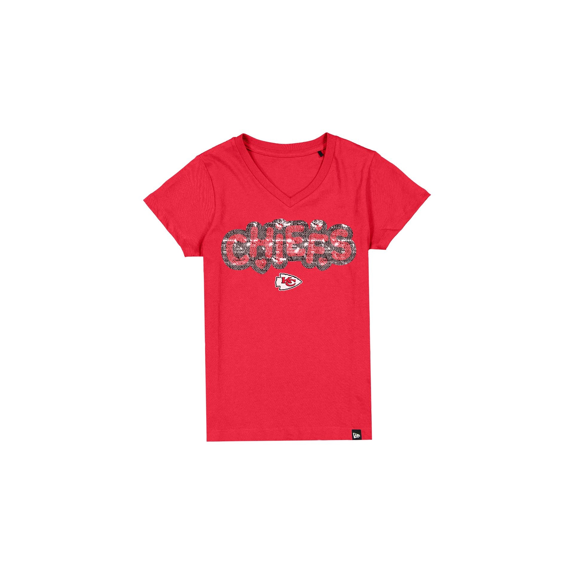 Kansas City Chiefs Flip Sequin Girls T-Shirt