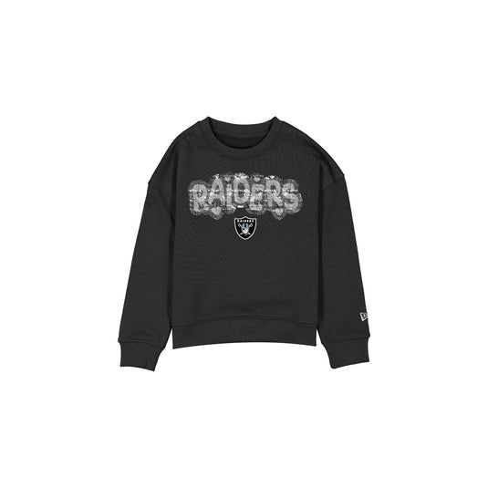 Las Vegas Raiders Flip Sequin Girls Crewneck - New Era Cap