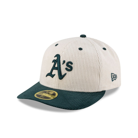 Athletics Cord Cream Low Profile 59FIFTY Fitted Hat - New Era Cap
