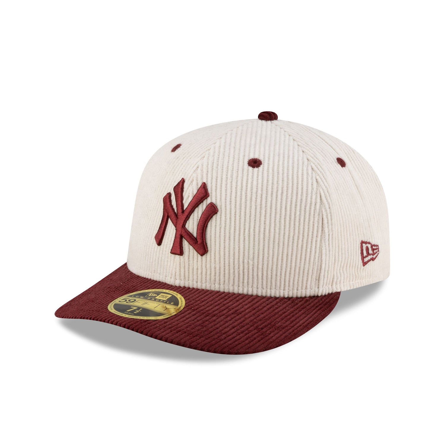 New York Yankees Cord Cream Low Profile 59FIFTY Fitted Hat