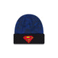 Superman Blue Kids Cuff Knit Hat