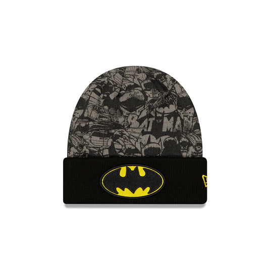Batman Black Kids Cuff Knit Hat - New Era Cap