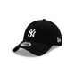 New York Yankees Cord Black 9TWENTY Adjustable Hat