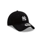 New York Yankees Cord Black 9TWENTY Adjustable Hat