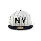 New York Yankees Heritage Pinstripe Retro Crown 9FIFTY Strapback Hat
